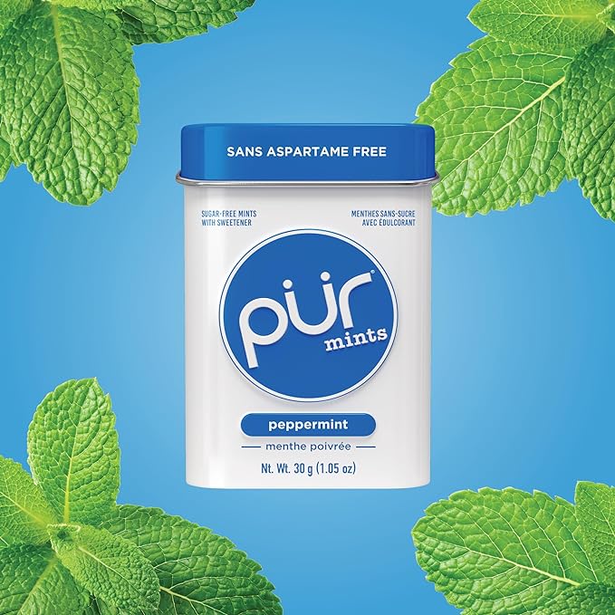 Mints - Peppermint, 30ct, 12/tray - The Pur Company