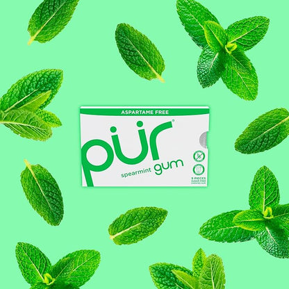 Spearmint Blister Pack, 9ct, 12/tray - The Pur Company