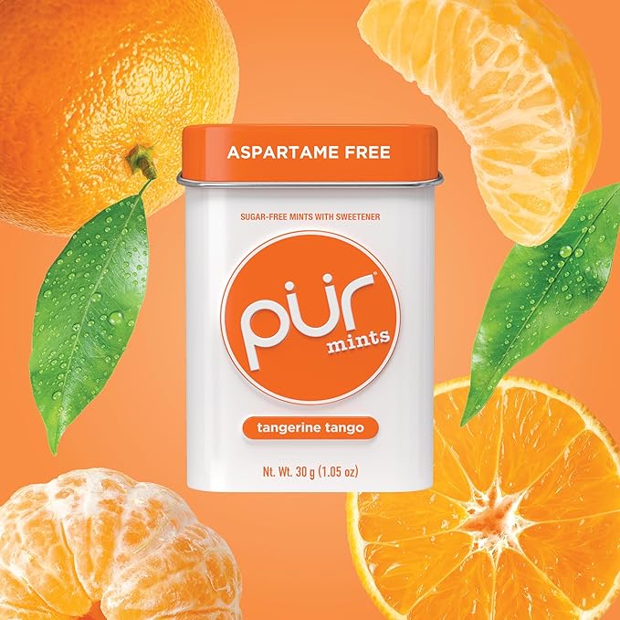 Mints  -Tangerine, 30ct, 12/tray - The Pur Company