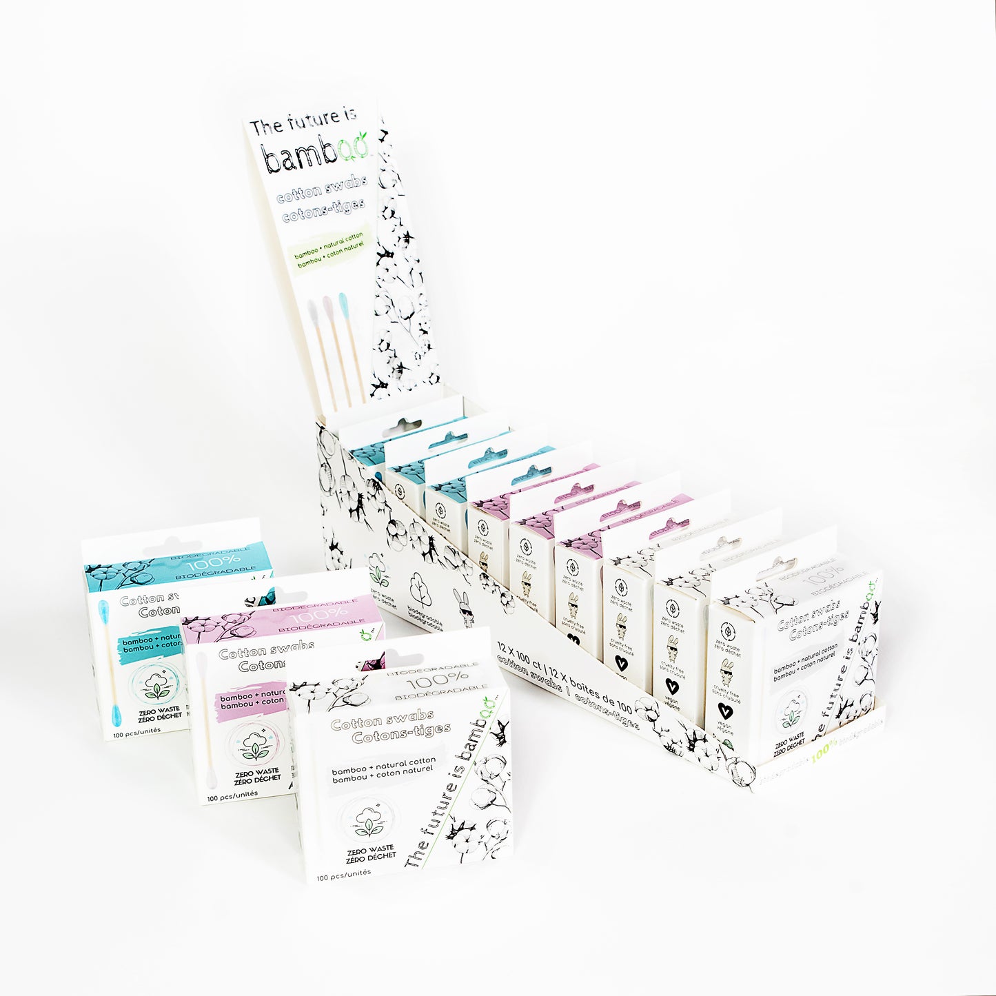 Cotton Swabs, 12/Box - The Future Is Bamboo