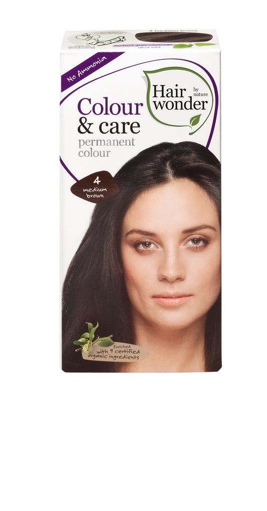 Colour & Care Medium Brown 4, 100ml - Hairwonder