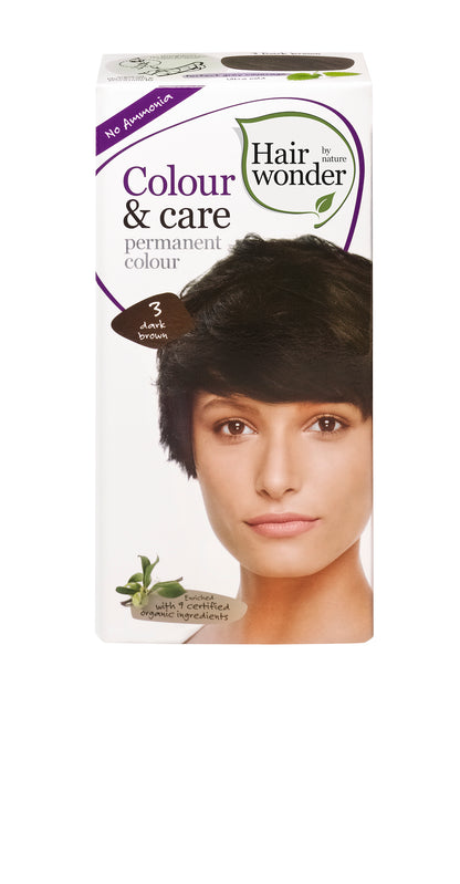 Colour & Care Dark Brown 3, 100ml - Hairwonder