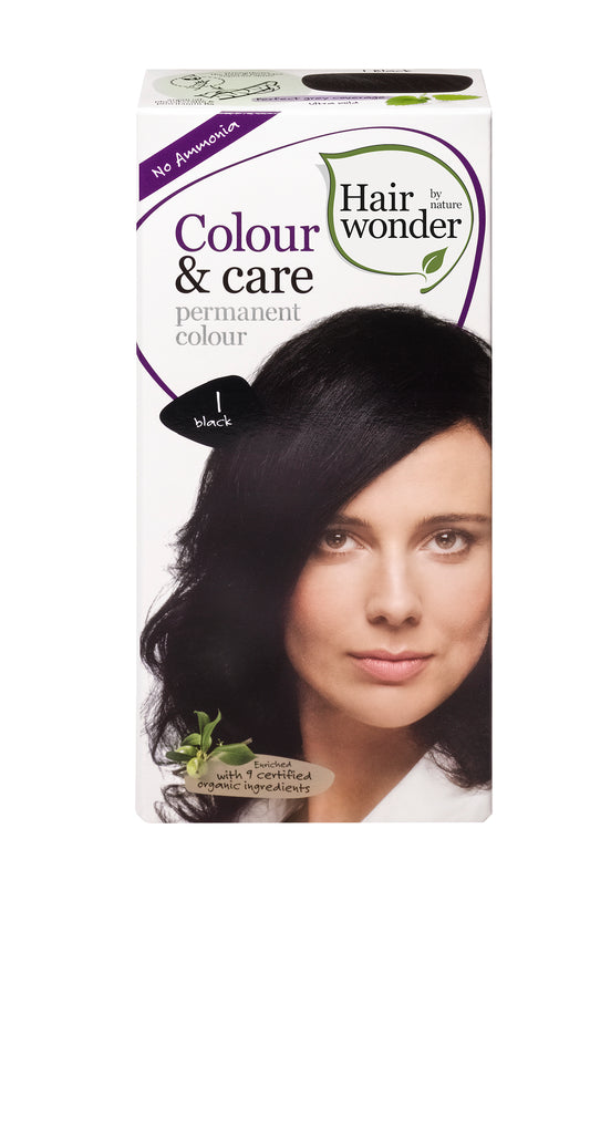 Colour & Care Black 1, 100ml - Hairwonder
