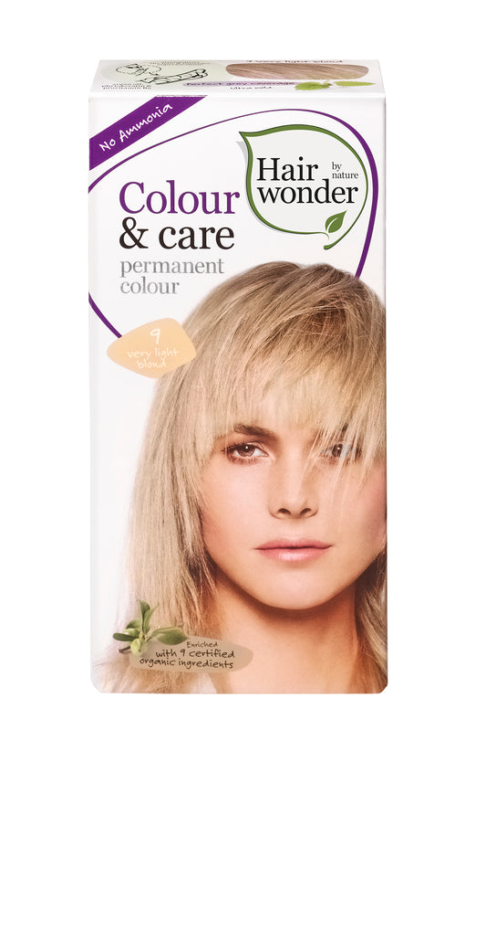 Colour & Care Very Light Blond 9, 100ml - Hairwonder