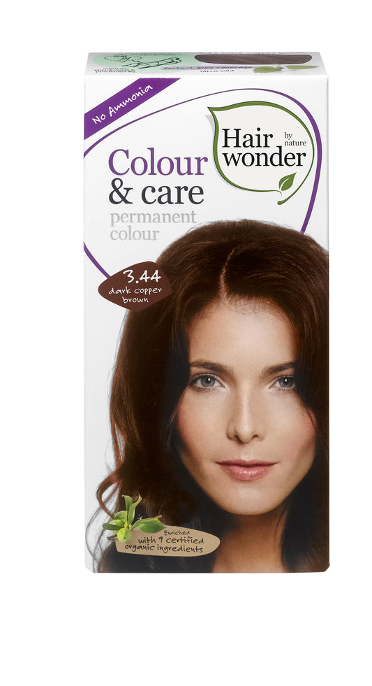 Colour & Care Dark Copper Brown 3.44, 100ml - Hairwonder