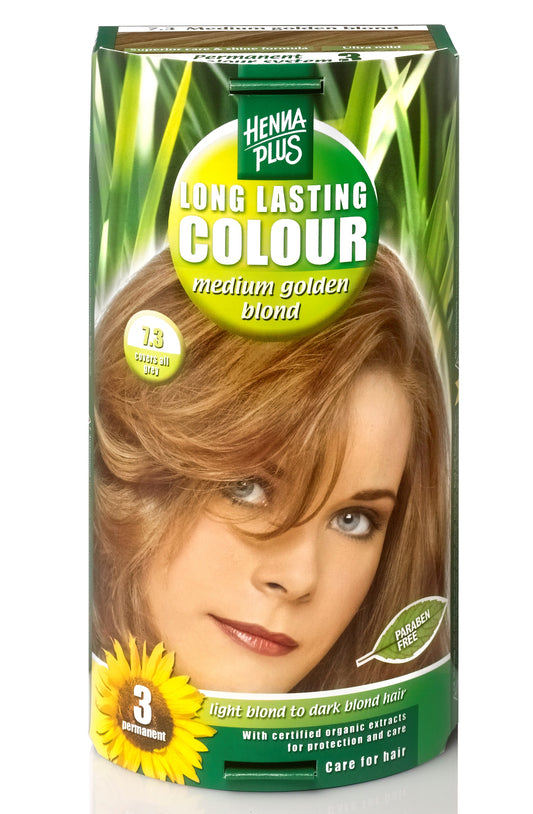 Medium Golden Blond 7.3, 100ml - Hennaplus