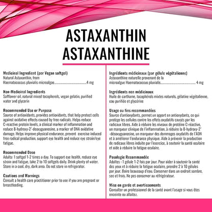 Astaxanthin 4mg, 60 Vcaps - Gandalf