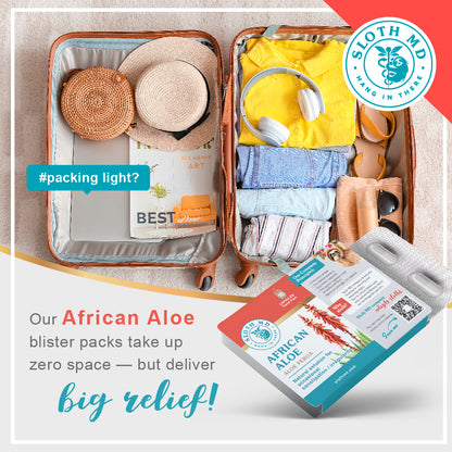 African Aloe,10-pack blister, 12pck/display - Sloth Medical