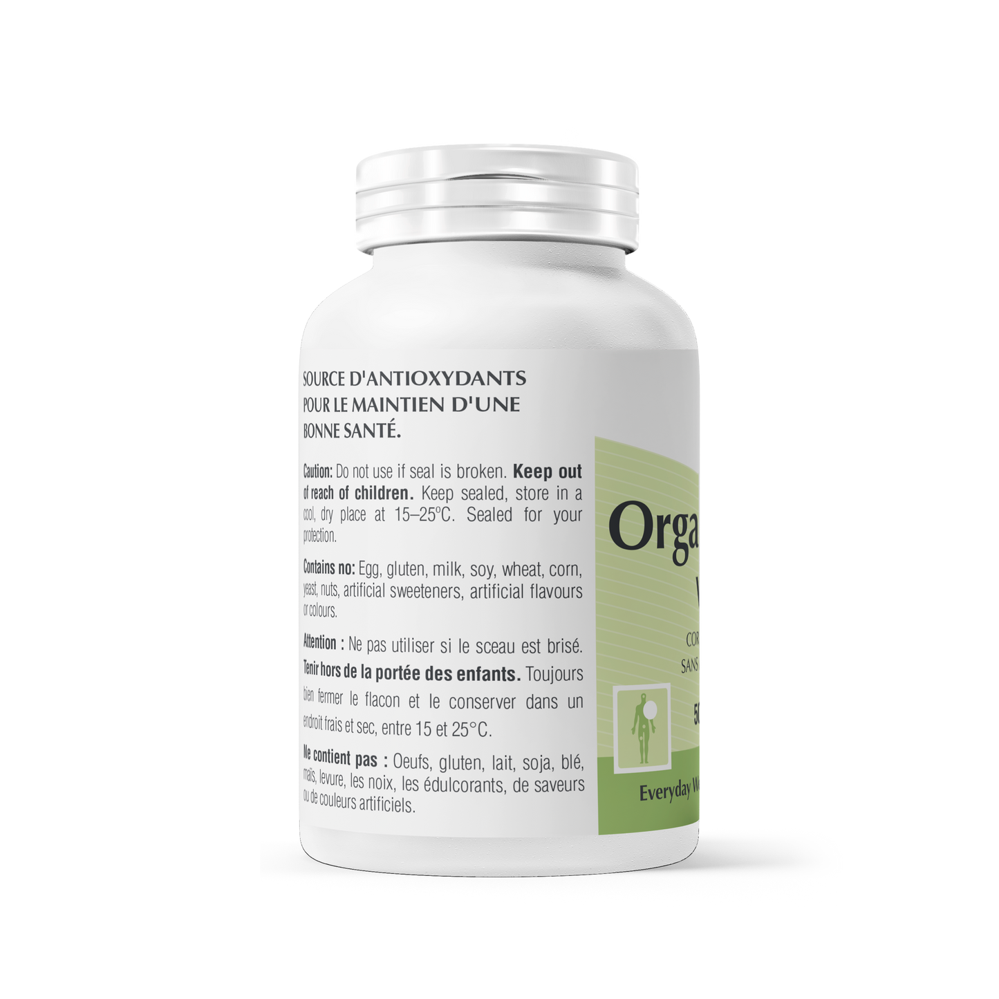 Acerola Organic Vitamin C, 120 vcaps - Provita