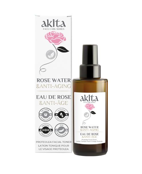 All Natural Rose Water, Anti-Aging, 100ml - Akita