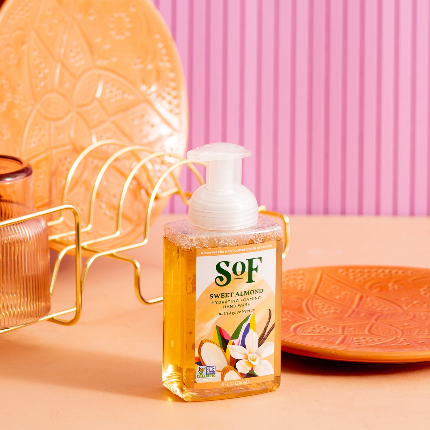 Foaming Handwash Almond, 236 ml - South Of France