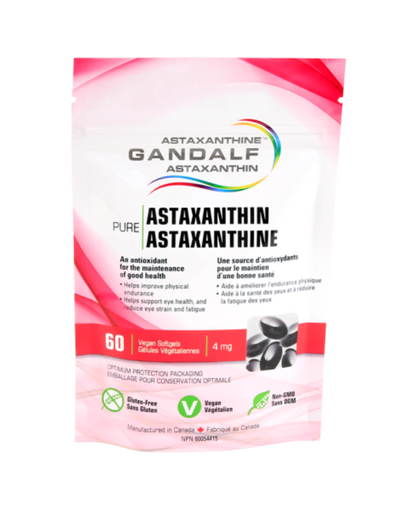 Astaxanthin 4mg, 60 Vcaps - Gandalf