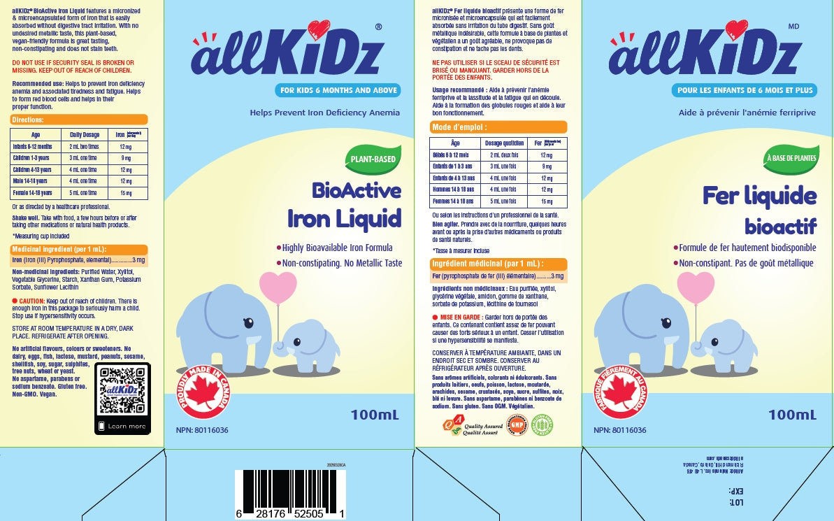 BioActive Iron Liq, 100ml - AllKiDz