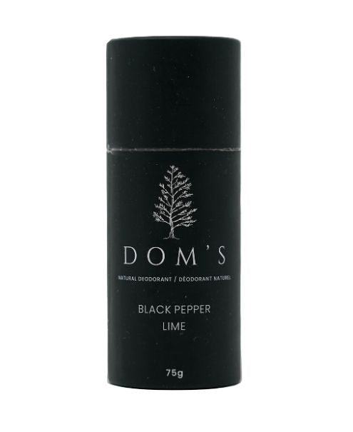 Black Pepper/Lime Stick Deodor. 75g - Doms Naturals