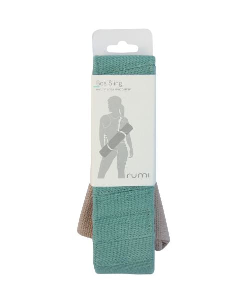 Boa Sling Yoga Mat Carrier - Peacock - Rumi Earth