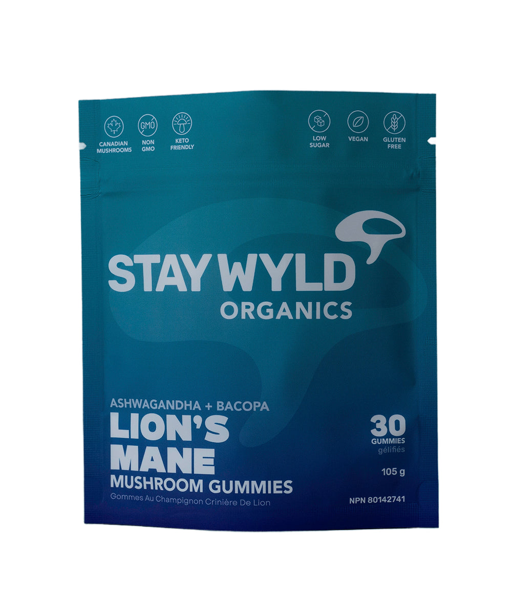 Lion's Mane+Gummy, 30s - Stay Wyld Organics Ltd