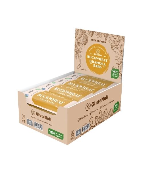 Buckwheat Granola Bar, 12/Pk - Glutenull