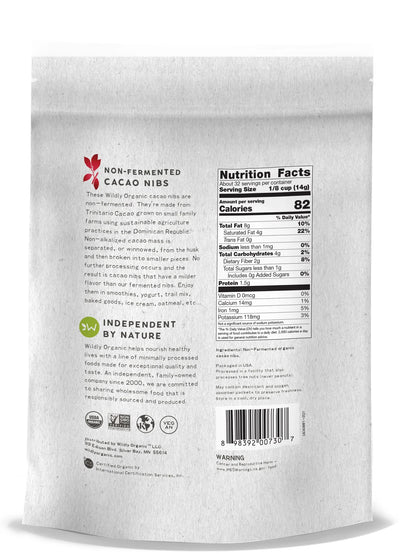 Cacao Nibs Fermented, 454g - Wildly Organic