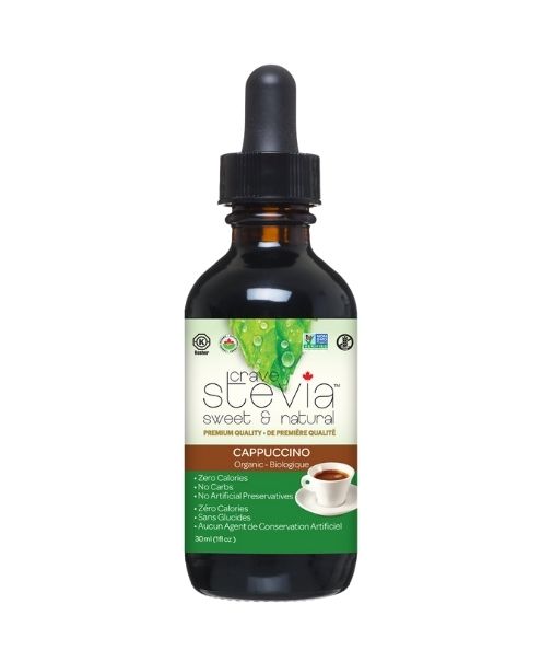 Crave Stevia, Liquid Drops, Cappuccino, 30ml