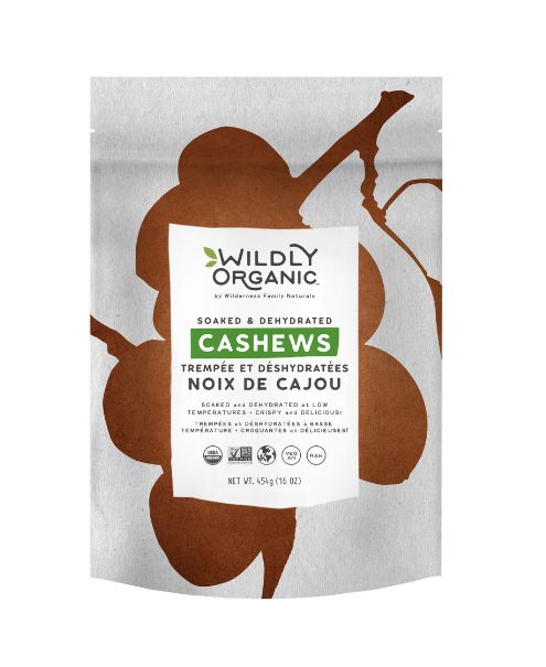 Cashews Soaked & Dehyd.,454g - Wildly Organic