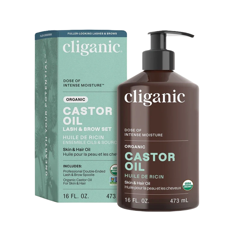 Organic Castor Oil, 473ml - Cliganic