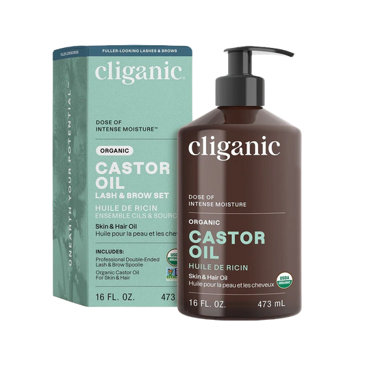 Organic Castor Oil, 473ml - Cliganic