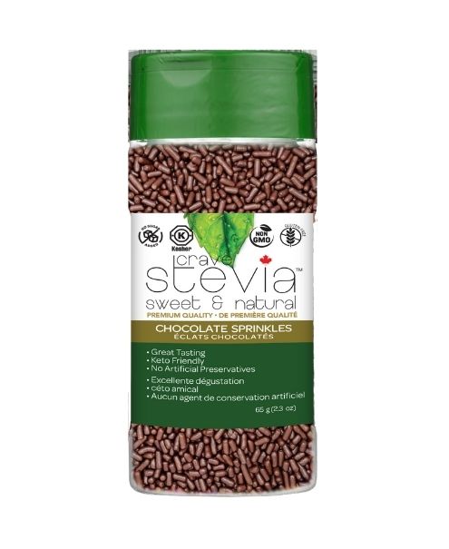 Crave Stevia Chocolate Sprinkles 65g