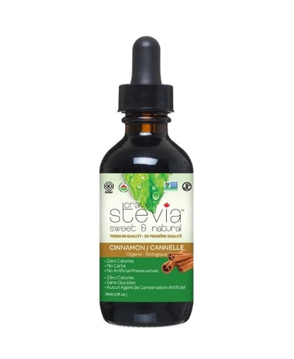 Crave Stevia, Liquid Drops, Cinnamon, 30ml