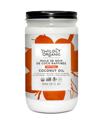 Coconut Oil Refined, 828ml - Wildly Organic