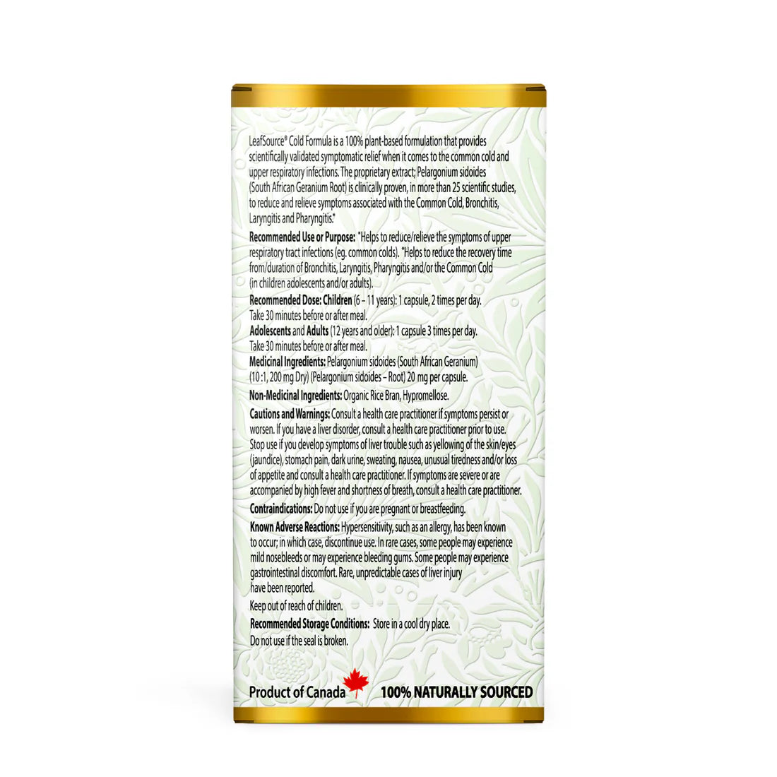 Cold Formula, 100s - LeafSource