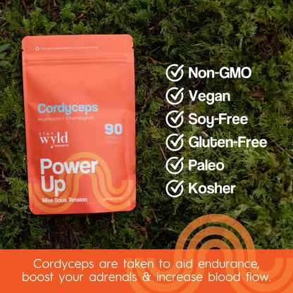 Cordyceps, 90caps - Stay Wyld Organics Ltd