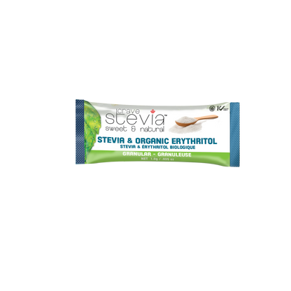 Organic Stevia & Erythritol Packets 70Ct - Crave Stevia