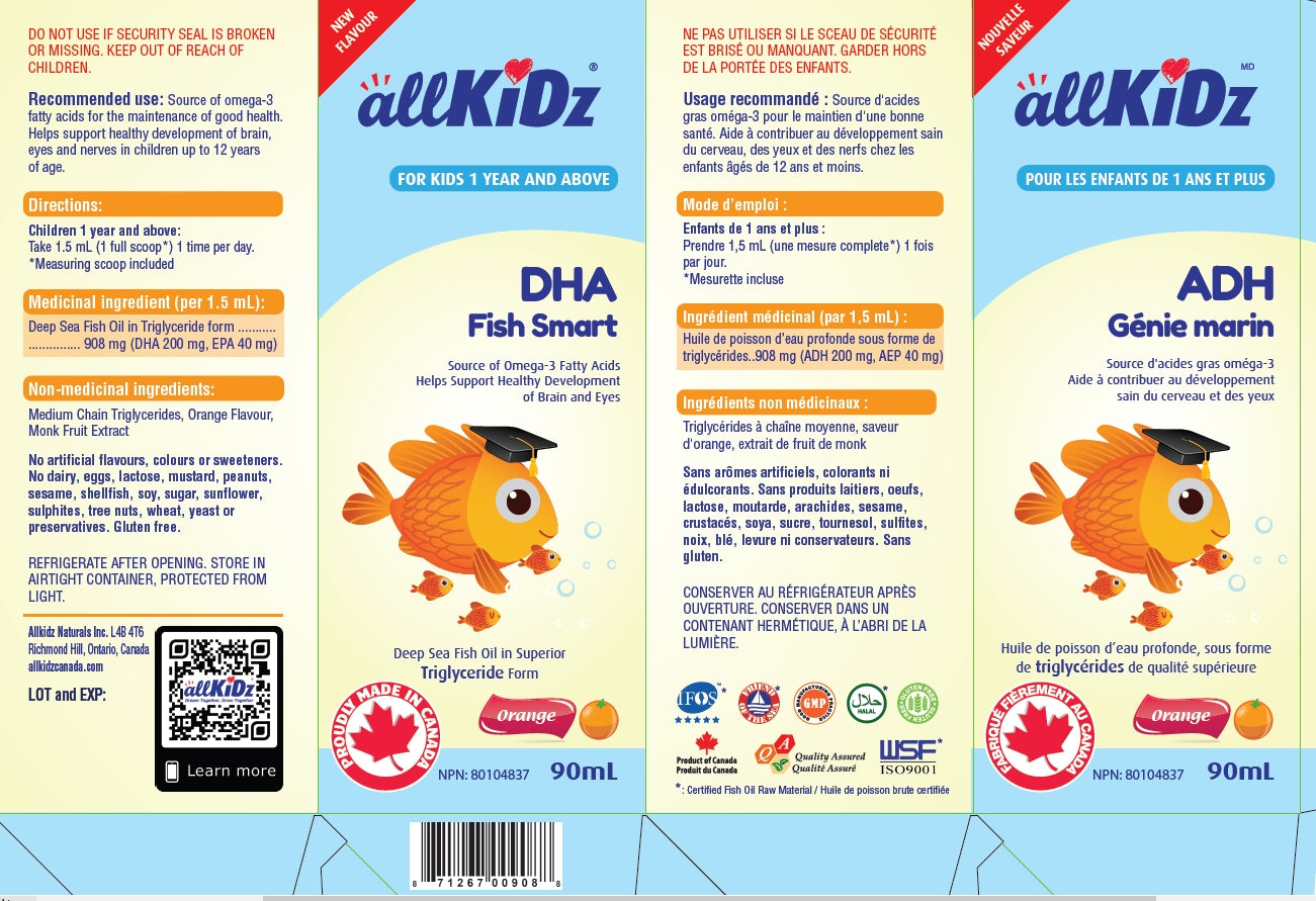 DHA Fish Smart, 90ml - allKiDz