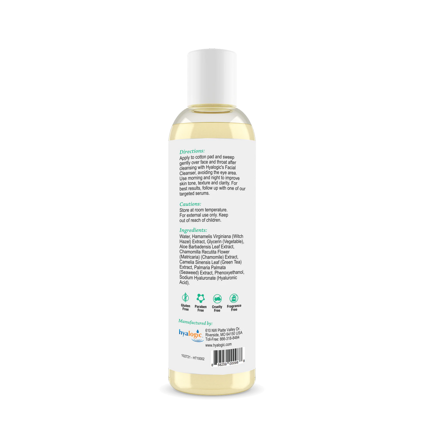 Facial Toner, 237 ml - Hyalogic