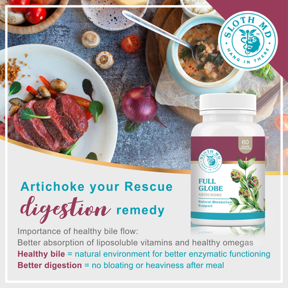 Full Globe Artichoke, 60vcaps - Sloth Medical