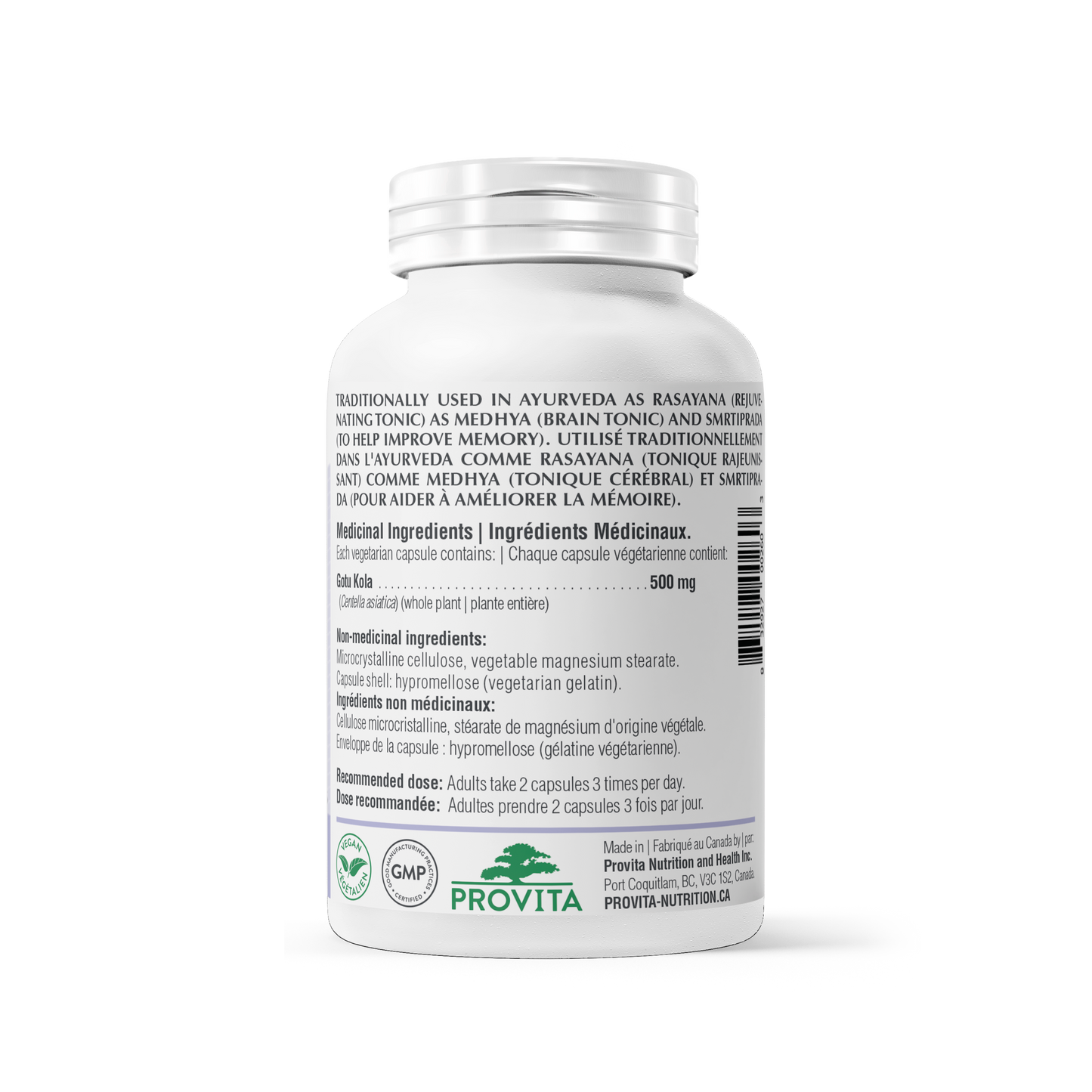 Gotu Kola 120 gélules - Provita