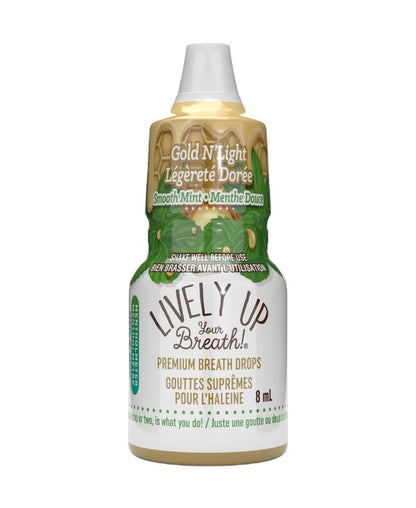 Gold N'light Mint drops, 12/display - Lively Up Your Breath