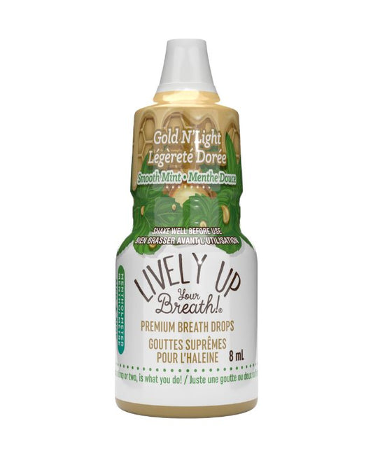 Gold N'light Mint drops, 12/display - Lively Up Your Breath