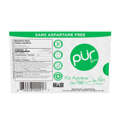 Spearmint Blister Pack, 9ct, 12/tray - The Pur Company