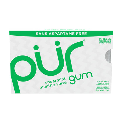 Spearmint Blister Pack, 9ct, 12/tray - The Pur Company