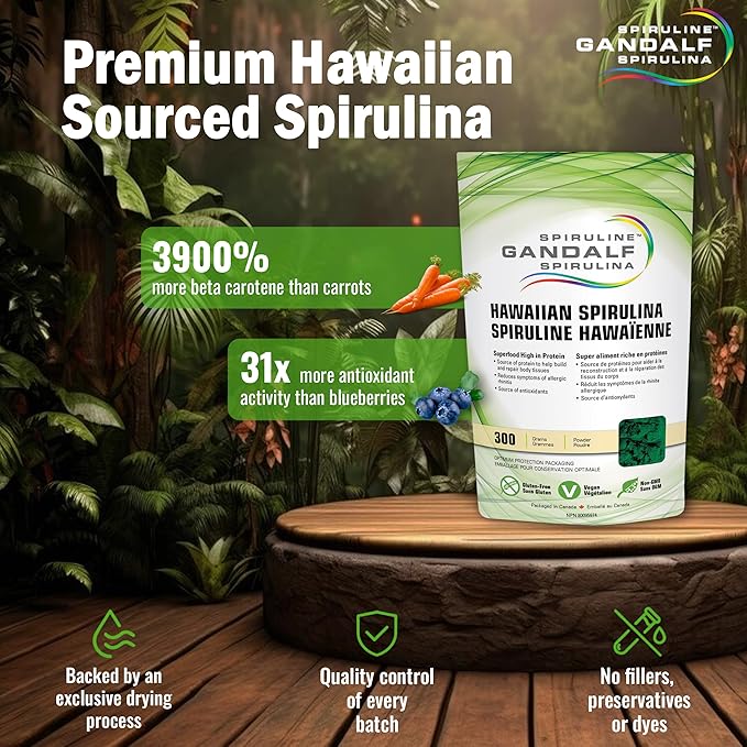Hawaiian Spirulina, 150g powder - Gandalf
