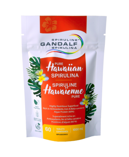Hawaiian Spirulina 1000mg, 60 tabs - Gandalf