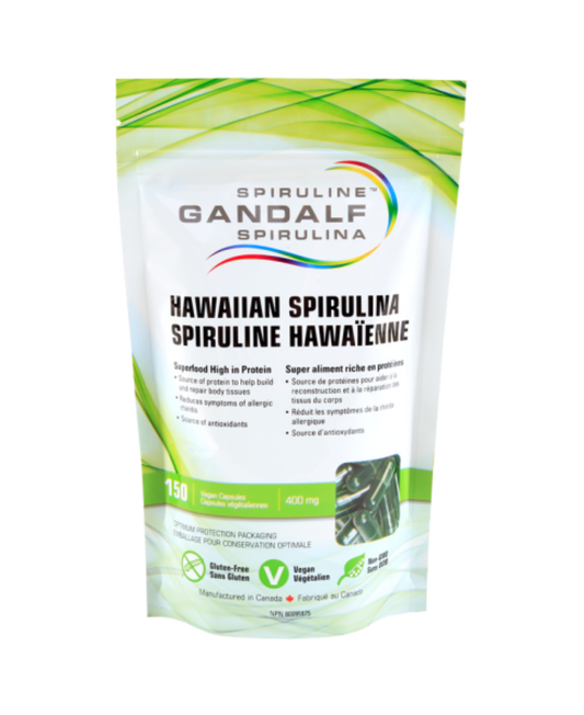 Hawaiian Spirulina 400mg, 150 Vcaps - Gandalf