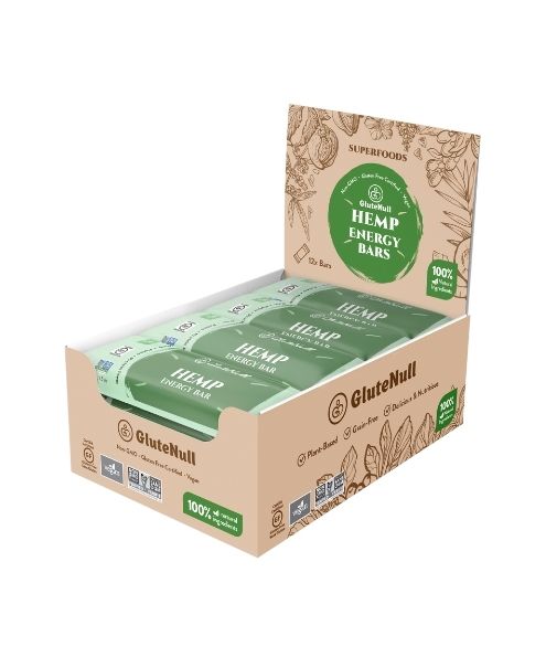 Hemp Energy Bar,12/Pk - Glutenull