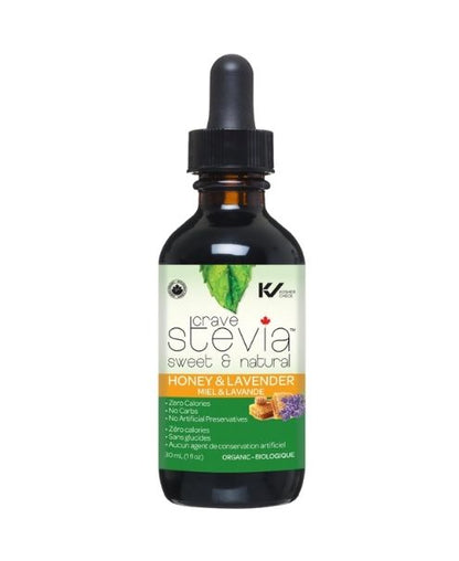 Crave Stevia, Liquid Drops, Honey & Lavender, 30ml