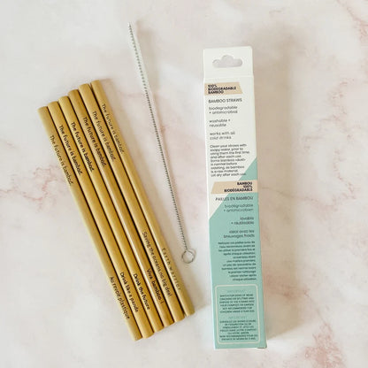Bamboo Straws 6/Pk - The Future Is Bamboo