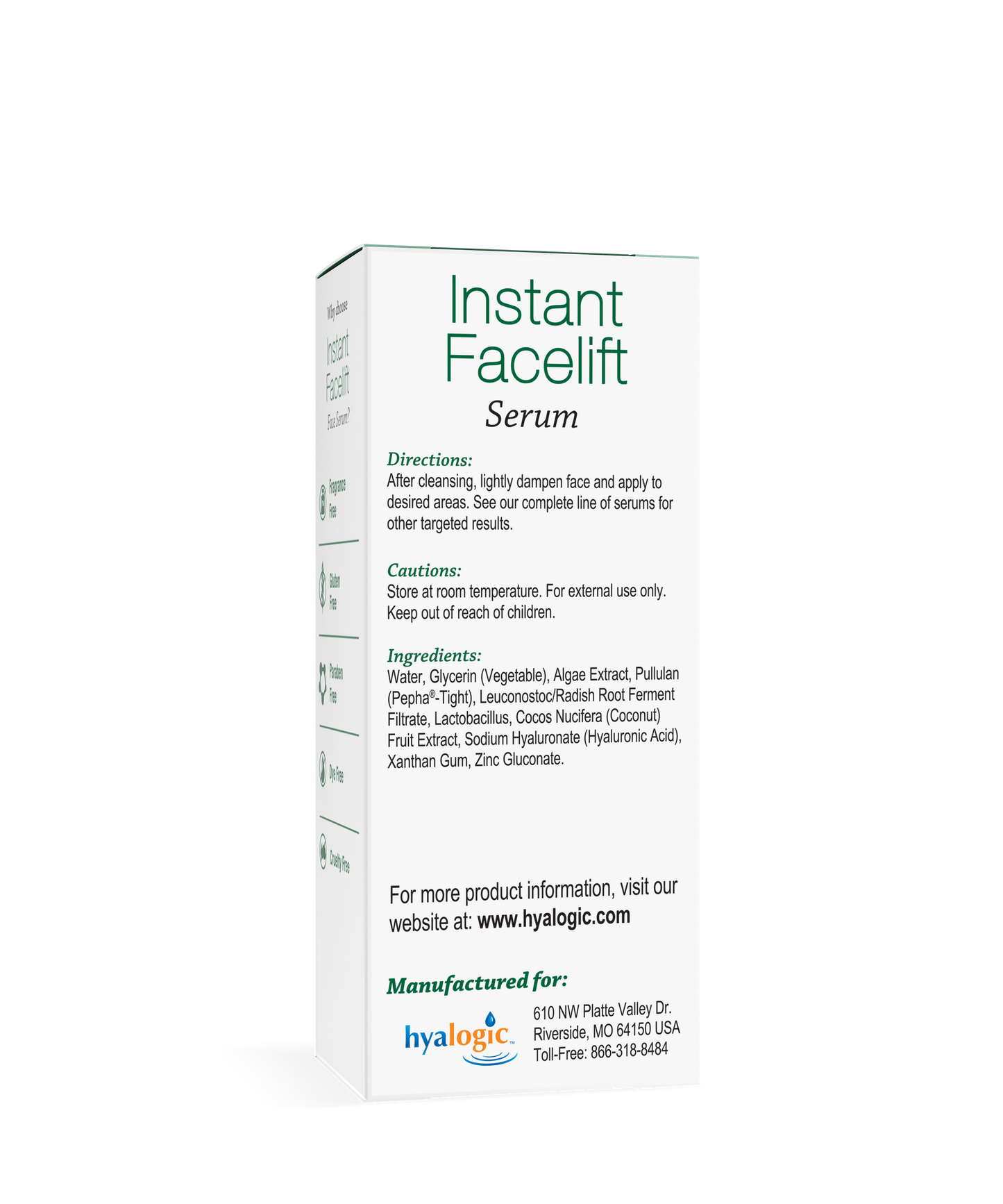 Hyalogic Instant Face Lifting Serum, 30ml