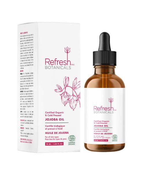 Jojoba Oil, Organic, Cold Pressed, 90ml - Refresh Botanicals