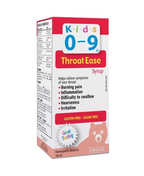 Kids 0-9 Throat Ease 100ml - Homeocan