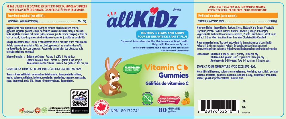 AllKiDz Vitamin C Gummies, 80s - allKiDz